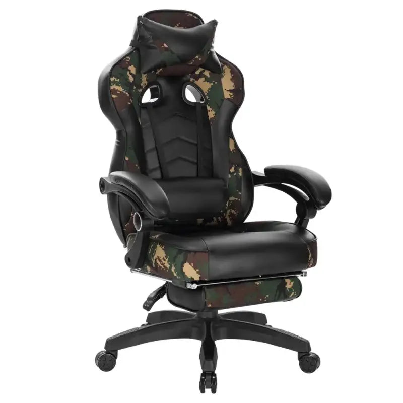 BukkitBow Racing Gaming Stoel - Ergonomisch Comfort - Verstelbaar met Voetensteun