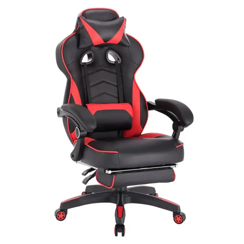 BukkitBow Racing Gaming Stoel - Ergonomisch Comfort - Verstelbaar met Voetensteun