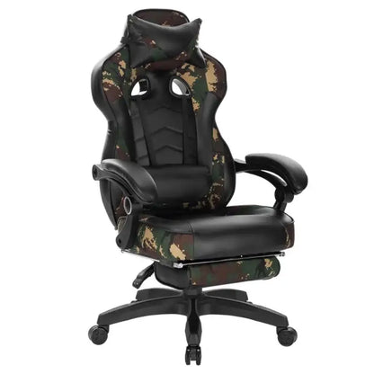BukkitBow Racing Gaming Stoel - Ergonomisch Comfort - Verstelbaar met Voetensteun