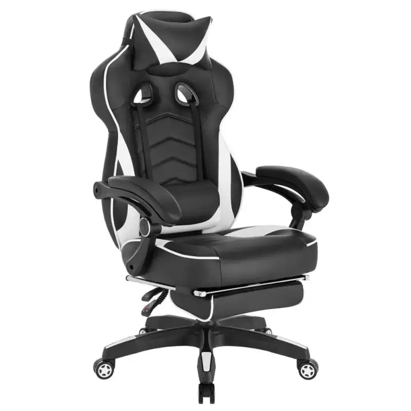 BukkitBow Racing Gaming Stoel - Ergonomisch Comfort - Verstelbaar met Voetensteun