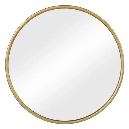 BukkitBow - Ronde Spiegel - MDF met Metaal en Glas - Beschikbaar in 40x40/50x50/60x60cm - Heldere Weergave - Elegante Muurdecoratie