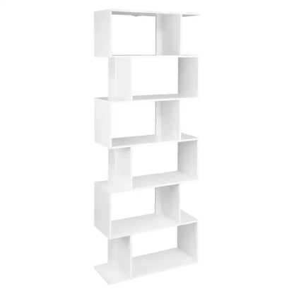 BukkitBow - Ruime Boekenkast - 6 Vakken - Stevig & Veilig - Ruimtebesparend - Multifunctioneel - 60x23,5x160CM