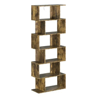 BukkitBow - Ruime Boekenkast - 6 Vakken - Stevig & Veilig - Ruimtebesparend - Multifunctioneel - 60x23,5x160CM