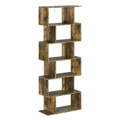 BukkitBow - Ruime Boekenkast - 6 Vakken - Stevig & Veilig - Ruimtebesparend - Multifunctioneel - 60x23,5x160CM