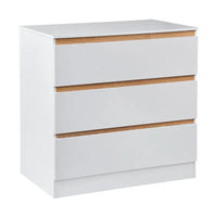 BukkitBow - Ruime Commode met 3 Laden - E1 Spaanplaat Melamine - Duurzaam en Veilig Ontwerp - 80x48x78cm