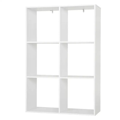 BukkitBow - Ruimtebesparende Boekenkast - 6 Kubusvakken - Multifunctioneel - Stabiel Ontwerp - 71x106x29cm