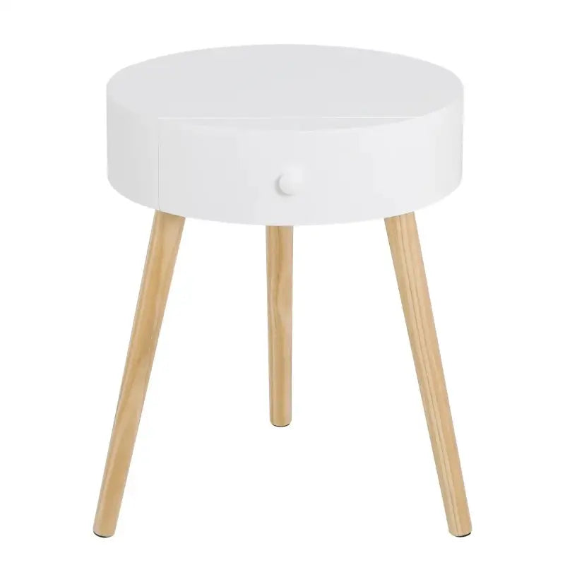BukkitBow - Scandinavisch Nachtkastje - MDF en Grenen - Waterbestendig met Anti-Slip Voeten - 38x38x47cm
