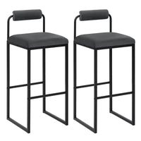 BukkitBow - Set Barkrukken Fluweel - Staal Buizen Frame - Ergonomisch met Voetensteun - 120kg Draagvermogen - Zithoogte: 75CM