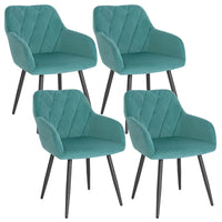 BukkitBow - Set Eetkamerstoelen - Ergonomisch Ontwerp - Gewatteerde Seat - Stabiel en Multifunctioneel - Zithoogte: 46.5cm