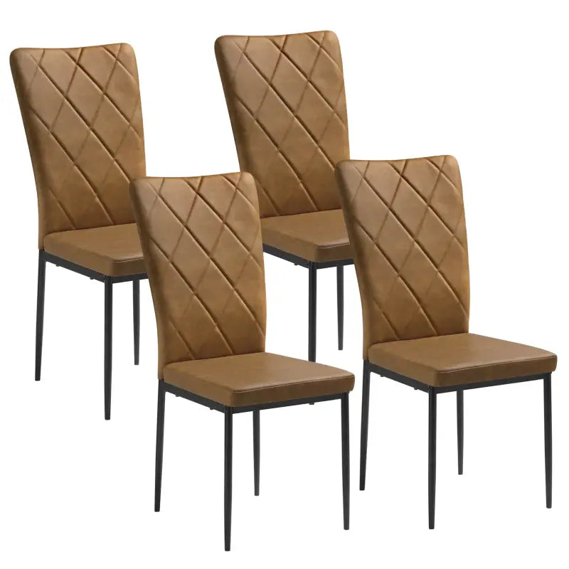 BukkitBow Set Eetkamerstoelen - Comfortabel & Duurzaam - Metaal Frame