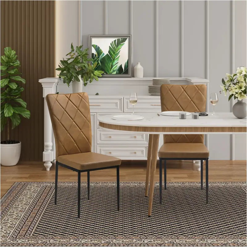 BukkitBow Set Eetkamerstoelen - Comfortabel & Duurzaam - Metaal Frame