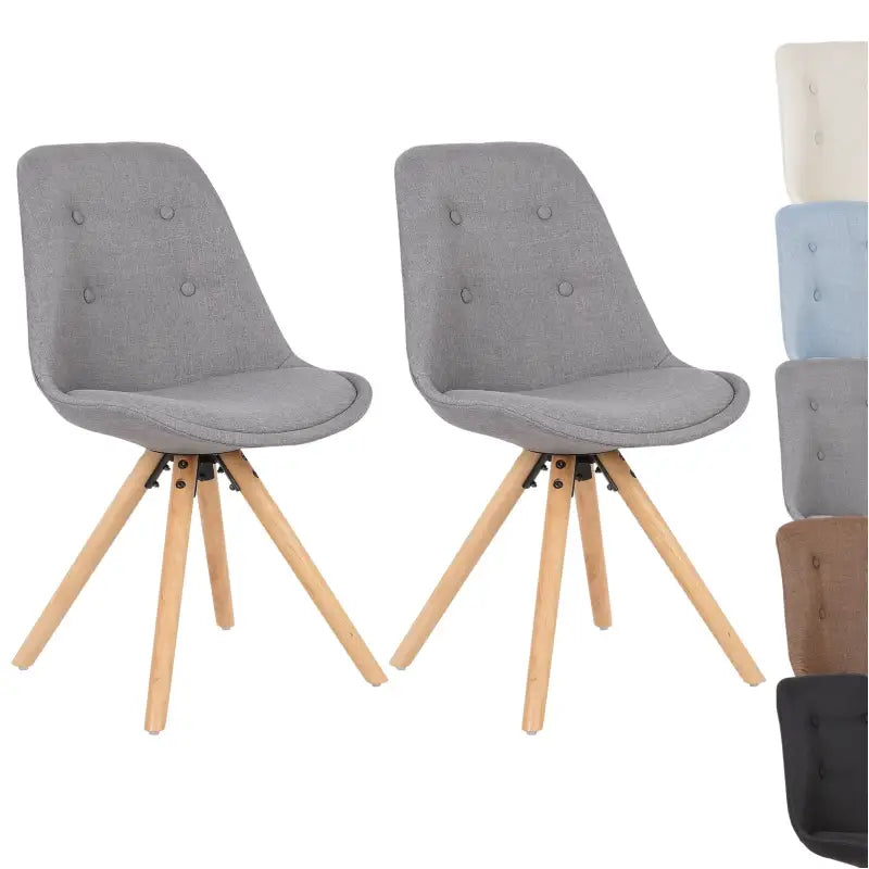 BukkitBow Set Eetkamerstoelen - Ergonomisch Comfort - Zwart Houten Frame