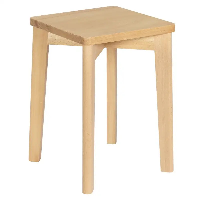 BukkitBow - Set Houten Krukken - Natuurlijk Beukenhout - Stapelbaar - Vochtbestendig - Zithoogte: 44.5CM
