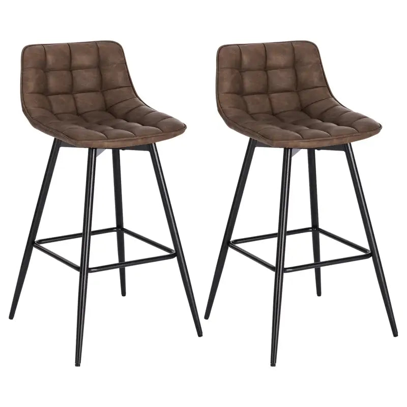 BukkitBow Set van 2 Barkrukken - Comfortabel & Industrieel - 88 cm Hoogte