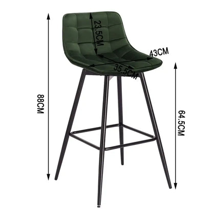 BukkitBow Set van 2 Barkrukken - Comfortabel & Industrieel - 88 cm Hoogte