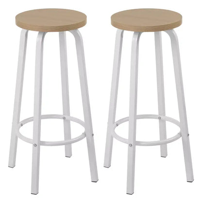 BukkitBow - Set van 2 Barkrukken - Sterk Metalen Frame - Ergonomisch met Voetensteun - Multifunctioneel Design - Zithoogte: 72CM