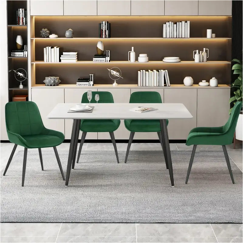 BukkitBow Set van 2 Eetkamerstoelen - Modern Design met Metaal Frame - 81.5 cm Hoogte