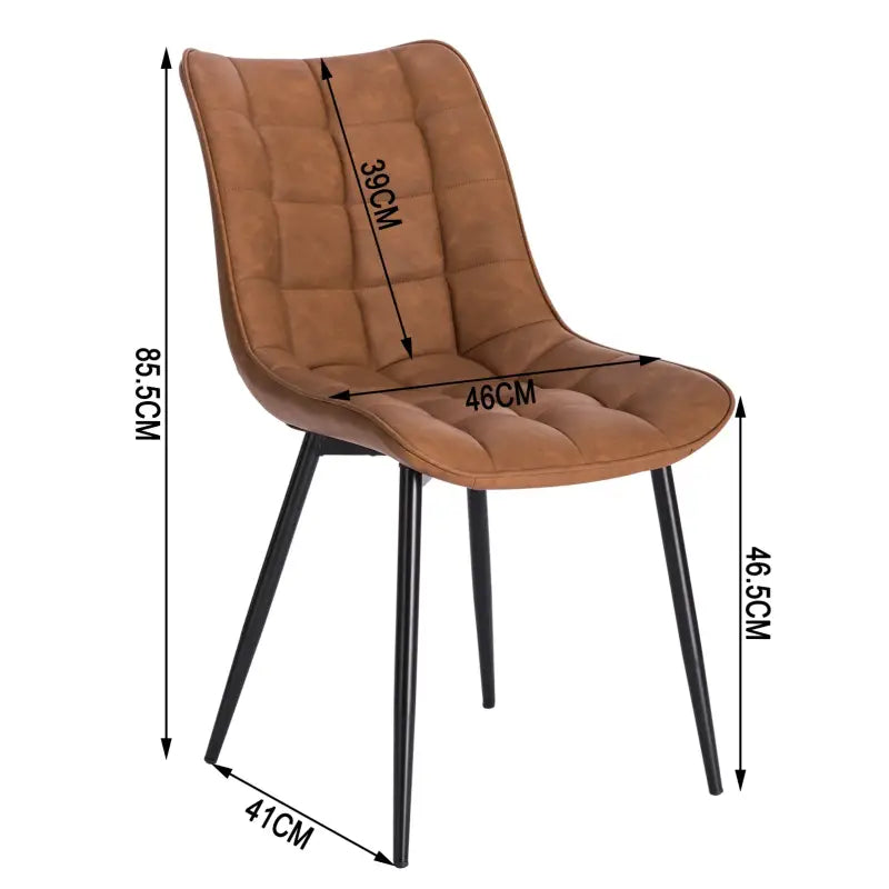 BukkitBow - Set van 2 Comfortabele Eetkamerstoelen - Ergonomisch Ontwerp