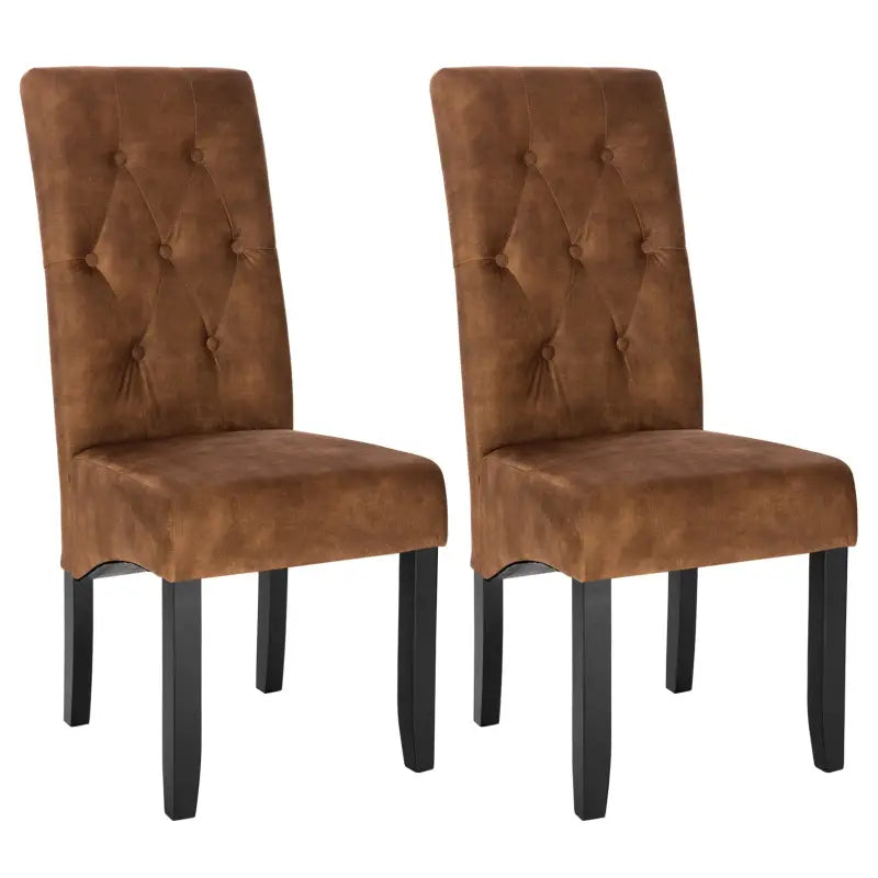 BukkitBow Set van 2 Eetkamerstoelen - Ergonomisch Comfort - Massief Hout