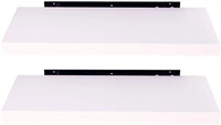 BukkitBow - Set van 2 Muurplanken - Hoorwaardig MDF - Wit - 25x23x3.8cm of 30x23x3.8cm - Maximale Belasting 6kg
