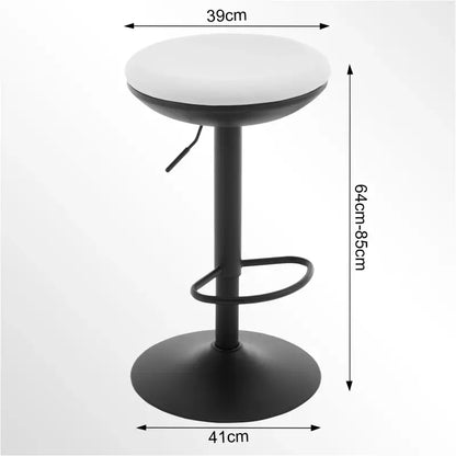 BukkitBow - Set van 2 Verstelbare Barkrukken - Elastische Stof/Metaal - 360° Draaiend en Ruimtebesparend