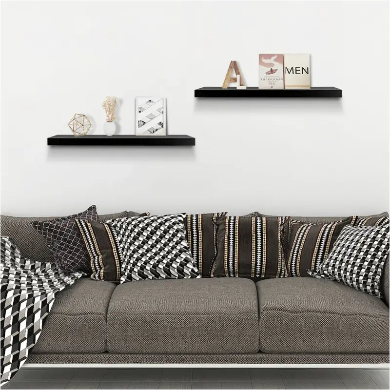 Comnox - BukkitBow - Set van 2 Zwevende Wandplanken - Modern Design - E1 MDF