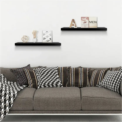 Comnox - BukkitBow - Set van 2 Zwevende Wandplanken - Modern Design - E1 MDF