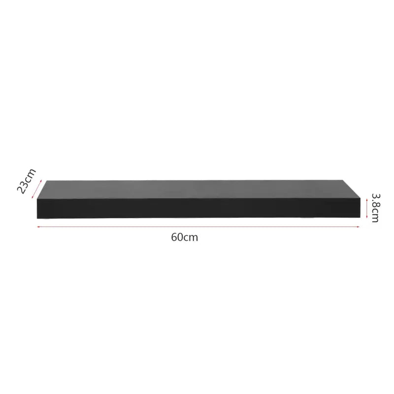 BukkitBow - Set van 2 Wandplanken - MDF - Zwevend Design - Diverse Maten - Maximale Belasting 5kg