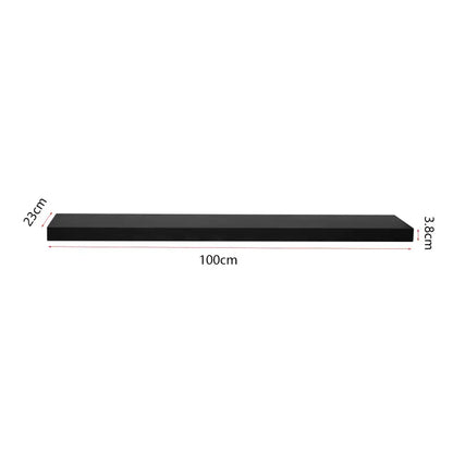 BukkitBow - Set van 2 Wandplanken - MDF - Zwevend Design - Diverse Maten - Maximale Belasting 5kg
