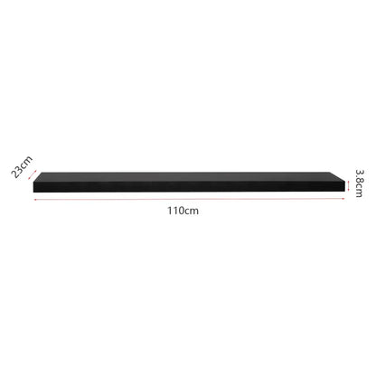 BukkitBow - Set van 2 Wandplanken - MDF - Zwevend Design - Diverse Maten - Maximale Belasting 5kg