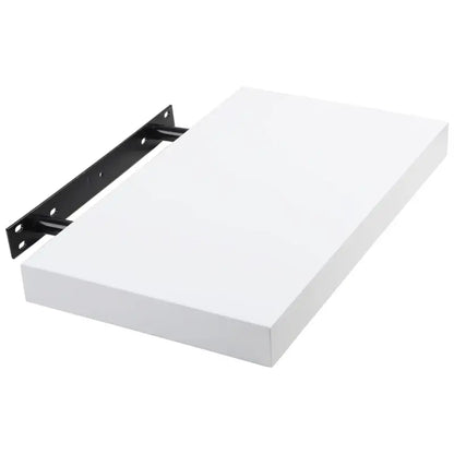 BukkitBow - Set van 3 Wandplanken - MDF Wit Hout - Mat Afgewerkt - Diverse Maten - Maximaal 10kg per Plank