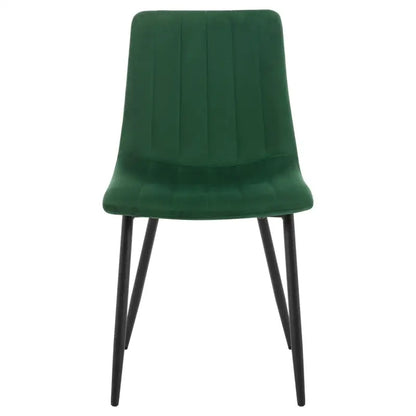BukkitBow - Set van 4 Eetkamerstoelen - Fluweel of Lederen & Metalen Poten - Ergonomisch Design - Scandinavische Stijl