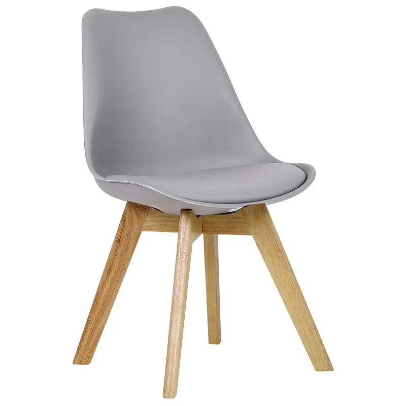 Comnox - BukkitBow - Set van 4 Comfortabele Eetkamerstoelen - Beukenhouten Poten