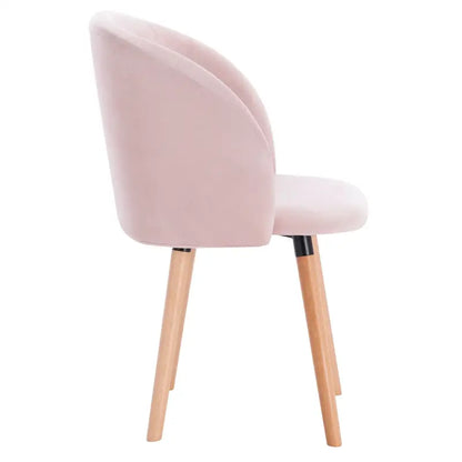 BukkitBow - Set van 4 Fluwelen Stoelen - met Massief Houten Frame - Ergonomisch en Stijlvol - Zithoogte: 47CM