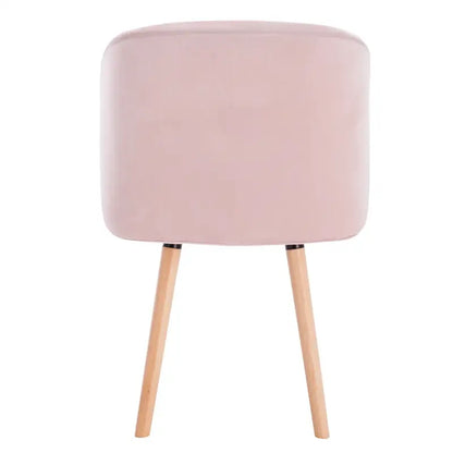 BukkitBow - Set van 4 Fluwelen Stoelen - met Massief Houten Frame - Ergonomisch en Stijlvol - Zithoogte: 47CM