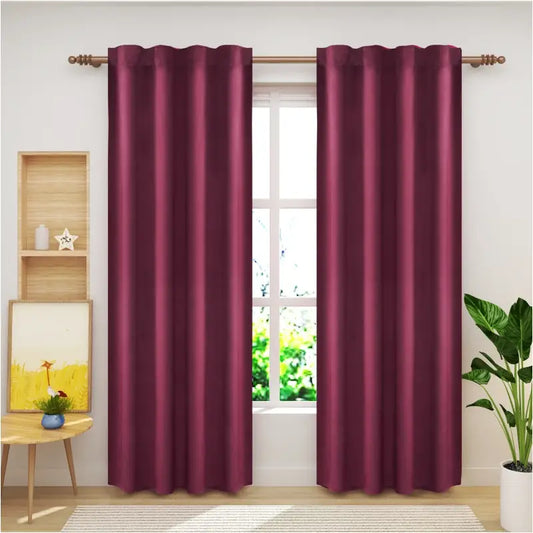 Comnox - BukkitBow - Set Verduisteringsgordijnen - Thermische Isolatie - Polyester Velours