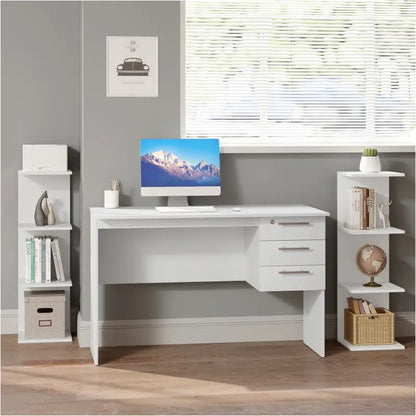 BukkitBow - Staande Boekenkast - 7 Niveaus - Vrijstaand - 190CM - Wit