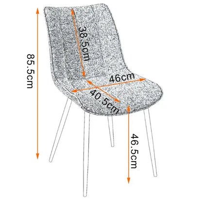 BukkitBow Eetkamerstoel - Ergonomisch Comfort - Diverse Stoffen