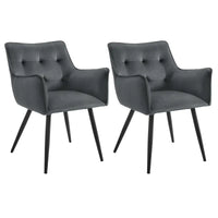 BukkitBow - Stijlvolle Eetkamerstoelen - Zachte Zitting - Fluwelen of Lederen Stoelen - Multifunctioneel - 57x80x57CM