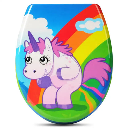 BukkitBow - Toiletbril met Softclose - Toiletbril / Toiletzitting met Print - Antibacterieel - V4