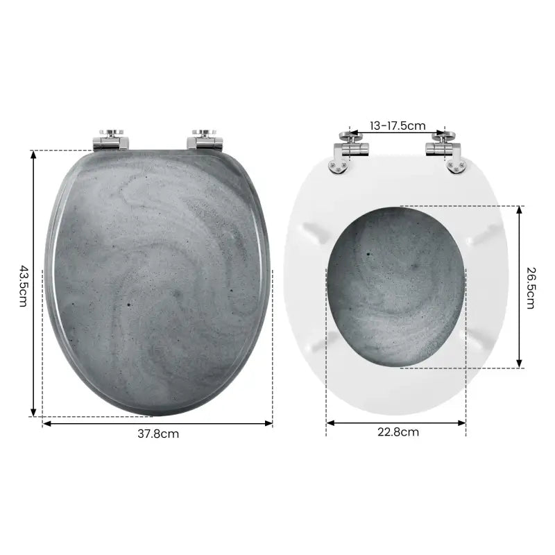 BukkitBow V6 - Softclose Toiletbril met Print - Antibacterieel