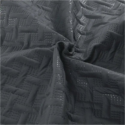 BukkitBow - Ultrasone Bedsprei - 100% Microfiber - Geometrische Patronen - Beschikbaar in Donkergrijs/Grijs - Verschillende Maten - Lichtgewicht