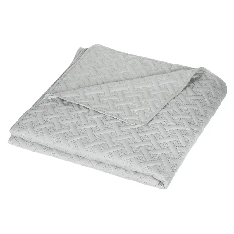 BukkitBow - Ultrasone Bedsprei - 100% Microfiber - Geometrische Patronen - Beschikbaar in Donkergrijs/Grijs - Verschillende Maten - Lichtgewicht