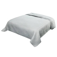 BukkitBow - Ultrasone Bedsprei - 100% Microfiber - Geometrische Patronen - Beschikbaar in Donkergrijs/Grijs - Verschillende Maten - Lichtgewicht