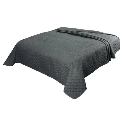 BukkitBow - Ultrasone Bedsprei - 100% Microfiber - Geometrische Patronen - Beschikbaar in Donkergrijs/Grijs - Verschillende Maten - Lichtgewicht