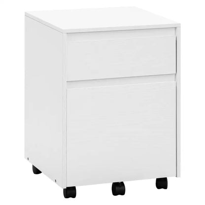 BukkitBow - Verrijdbare Archiefkast met Lades - Hout met Melamine Fineer - Met Anti-Kantel Wielen en Ruime Opslag - 40x56x40 cm