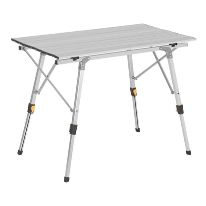 BukkitBow - Verstelbare Aluminium Klaptafel - Compact en Draagbare Campingtafel - 30Kg Max Belasting - Inclusief Opbergzak - 90x52.2x(45-72) cm