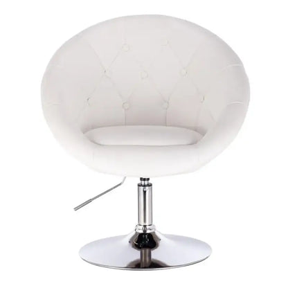 BukkitBow - Verstelbare Barkruk / Relaxstoel - Verchroomd Staal met Synthetisch Leer of Fluweel - Ergonomisch met Armsteun - Zithoogte: 45-57CM