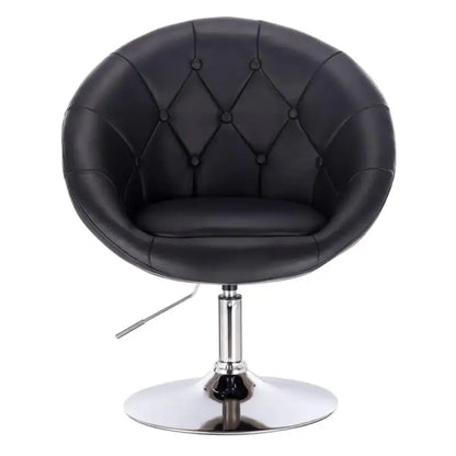 BukkitBow - Verstelbare Barkruk / Relaxstoel - Verchroomd Staal met Synthetisch Leer of Fluweel - Ergonomisch met Armsteun - Zithoogte: 45-57CM