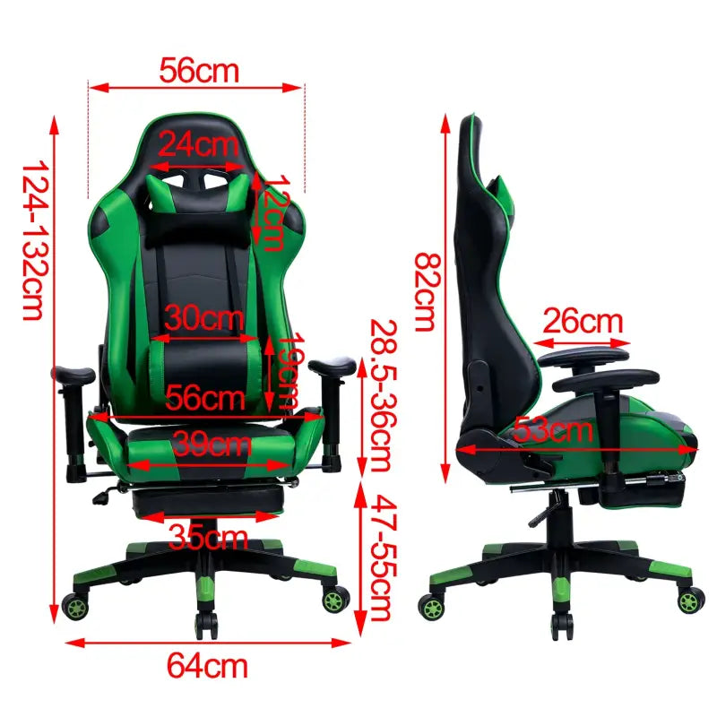 BukkitBow Verstelbare Gaming Stoel - Ergonomisch Comfort - Kunstleer